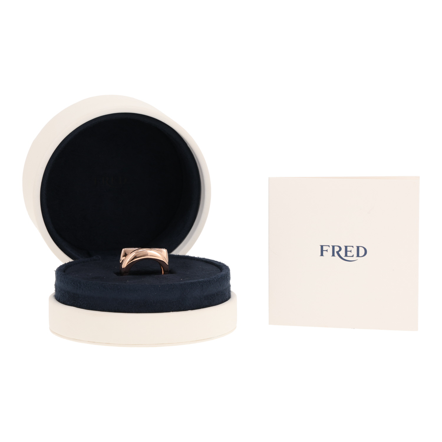 Anello Fred Success, modello piccolo, in oro rosa e diamanti - Detail D2