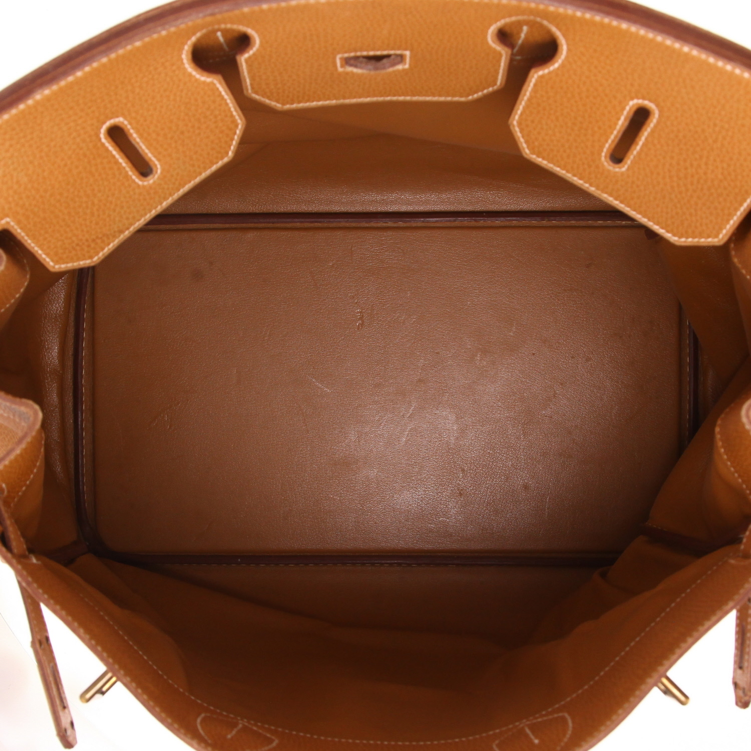 Borsa da viaggio Hermès  Modello “Haut” con cinturini in pelle Ardenne naturale - Detail D3