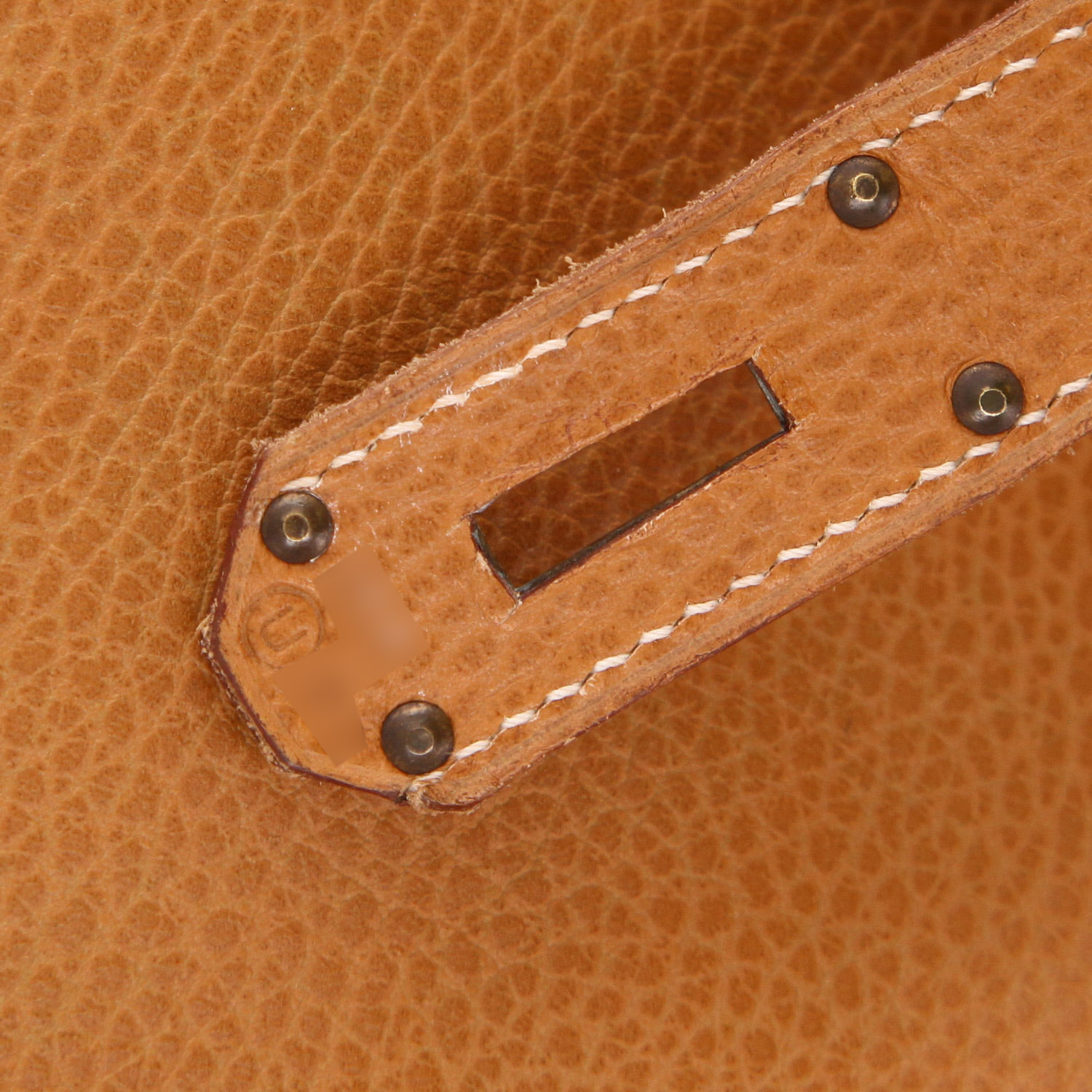 Borsa da viaggio Hermès  Modello “Haut” con cinturini in pelle Ardenne naturale - Detail D4