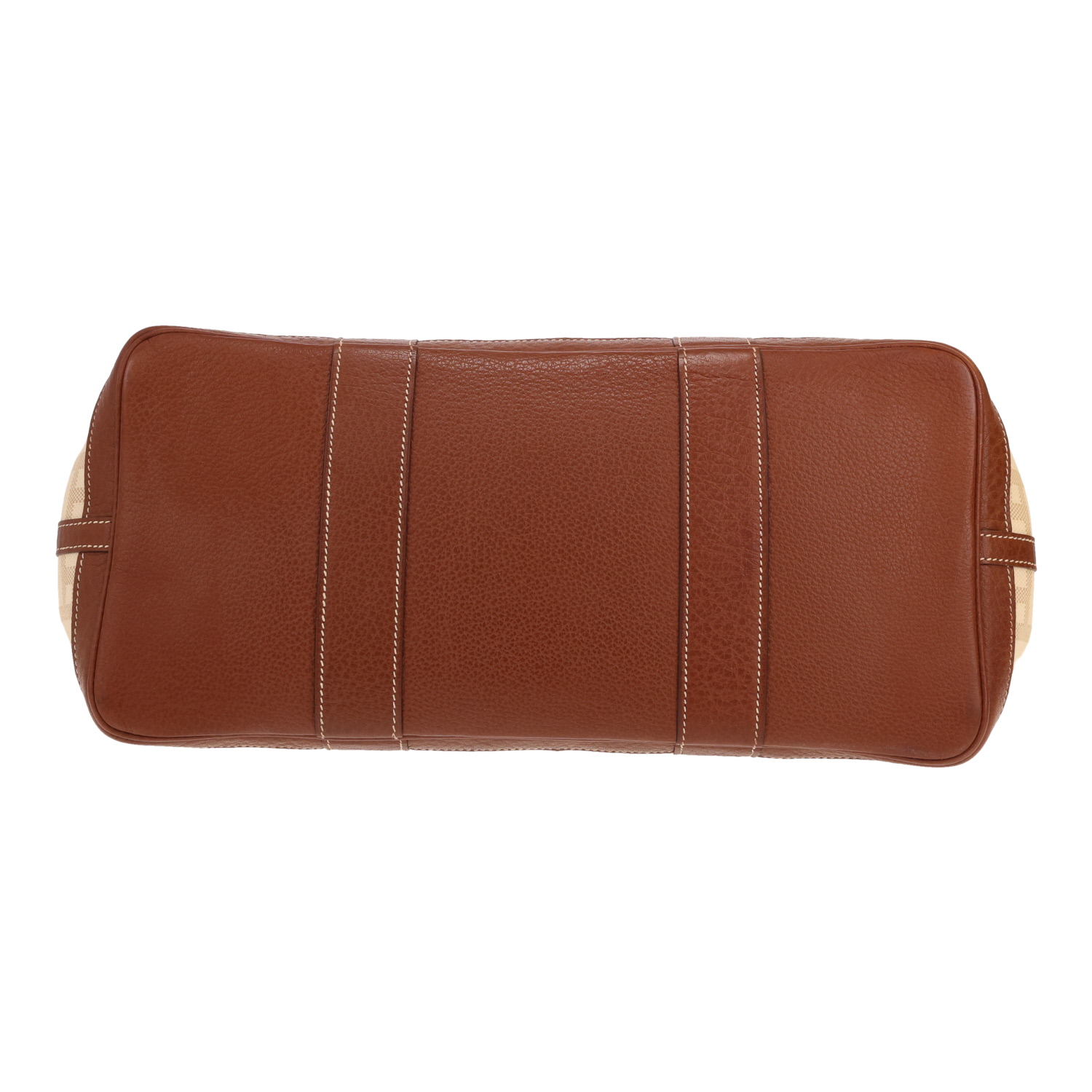 Borsa Hermès Garden Party da 36 cm in tela beige e pelle Gold - Detail D1