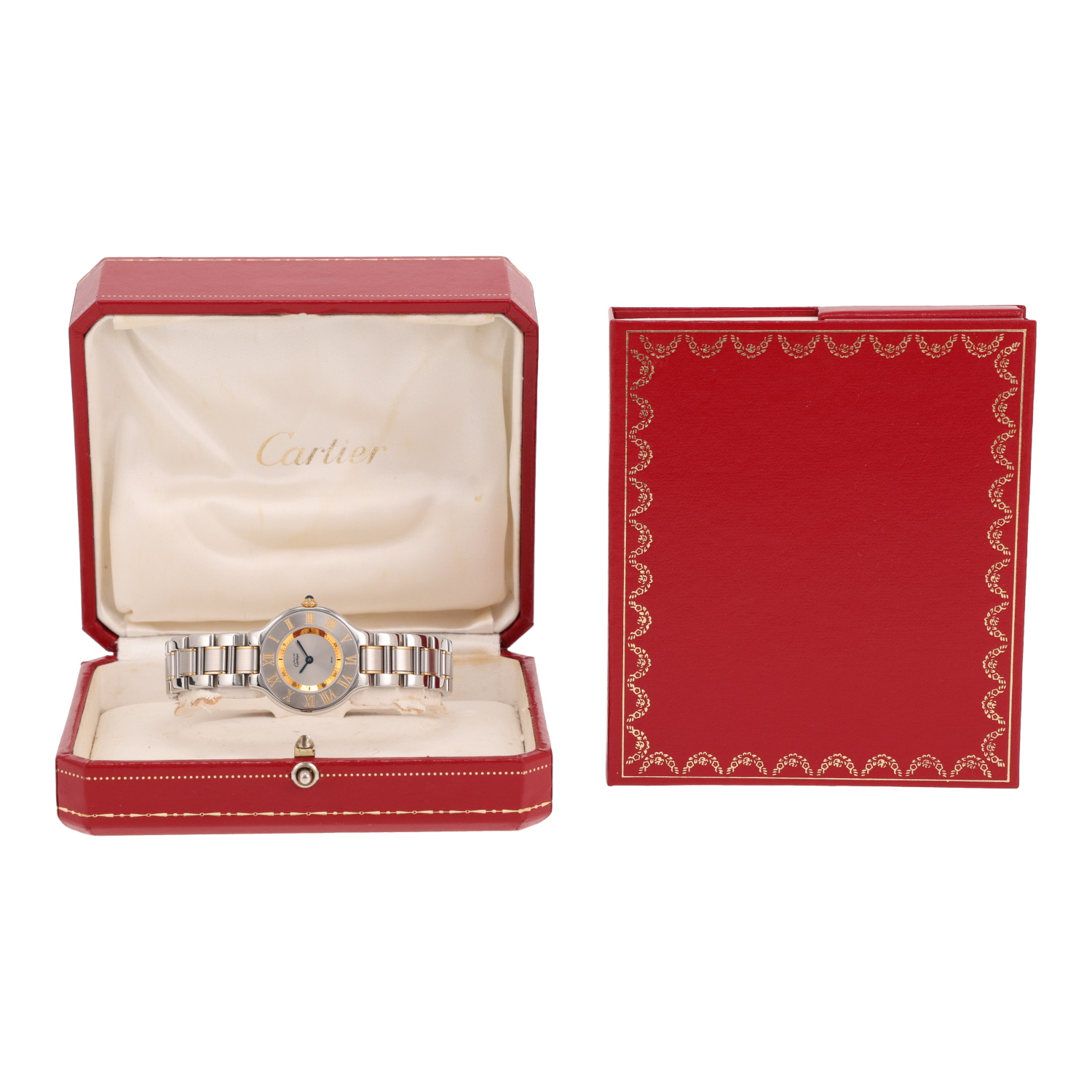 Orologio Cartier Must 21 in acciaio e placcato oro Rif.: Cartier - 1340  Intorno al 1990