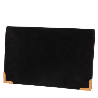 Hermès clutch bag in black Doblis calfskin