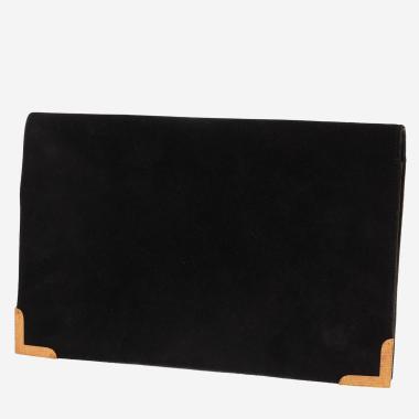 Pochette Hermès   en veau doblis noir