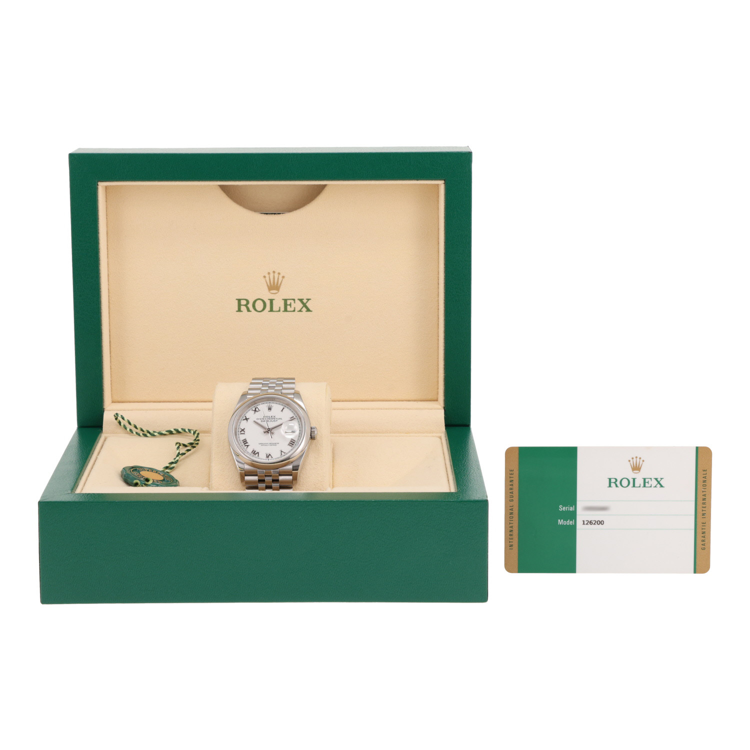 Reloj Rolex Datejust de acero, ref.: Rolex - 126200, alrededor de 2019