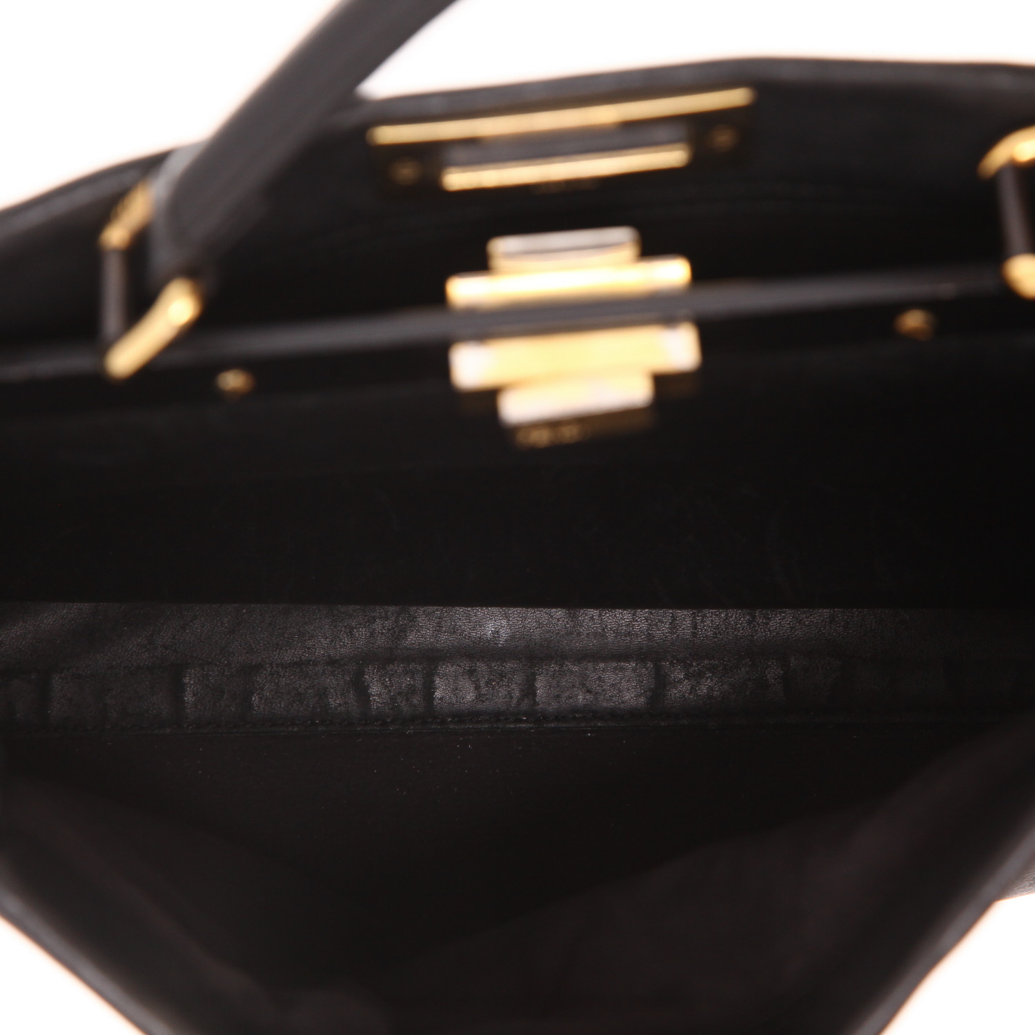 Bolso Fendi Peekaboo de piel negra - Detail D3