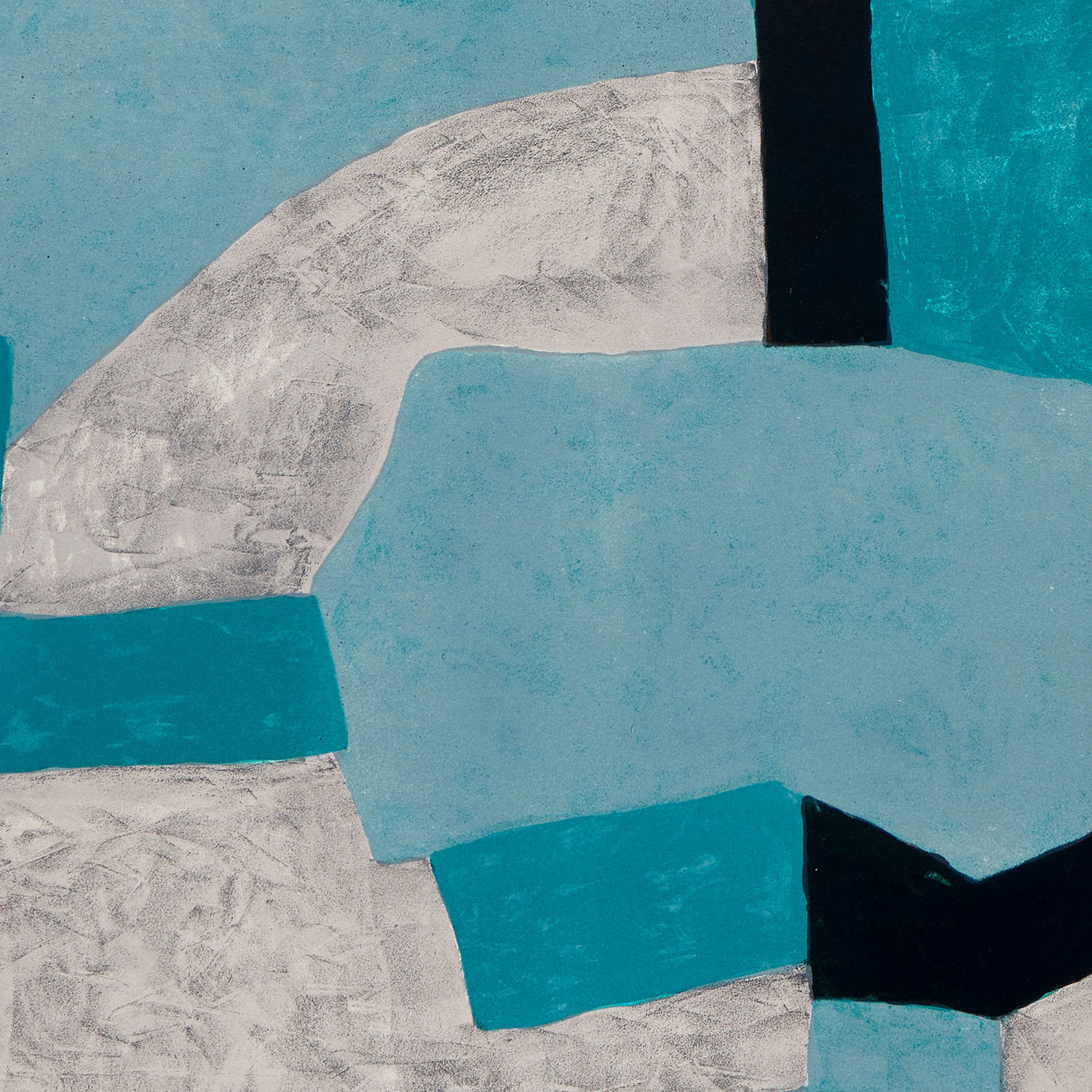 Composition grise, verte et bleue - 1966 - Detail D2