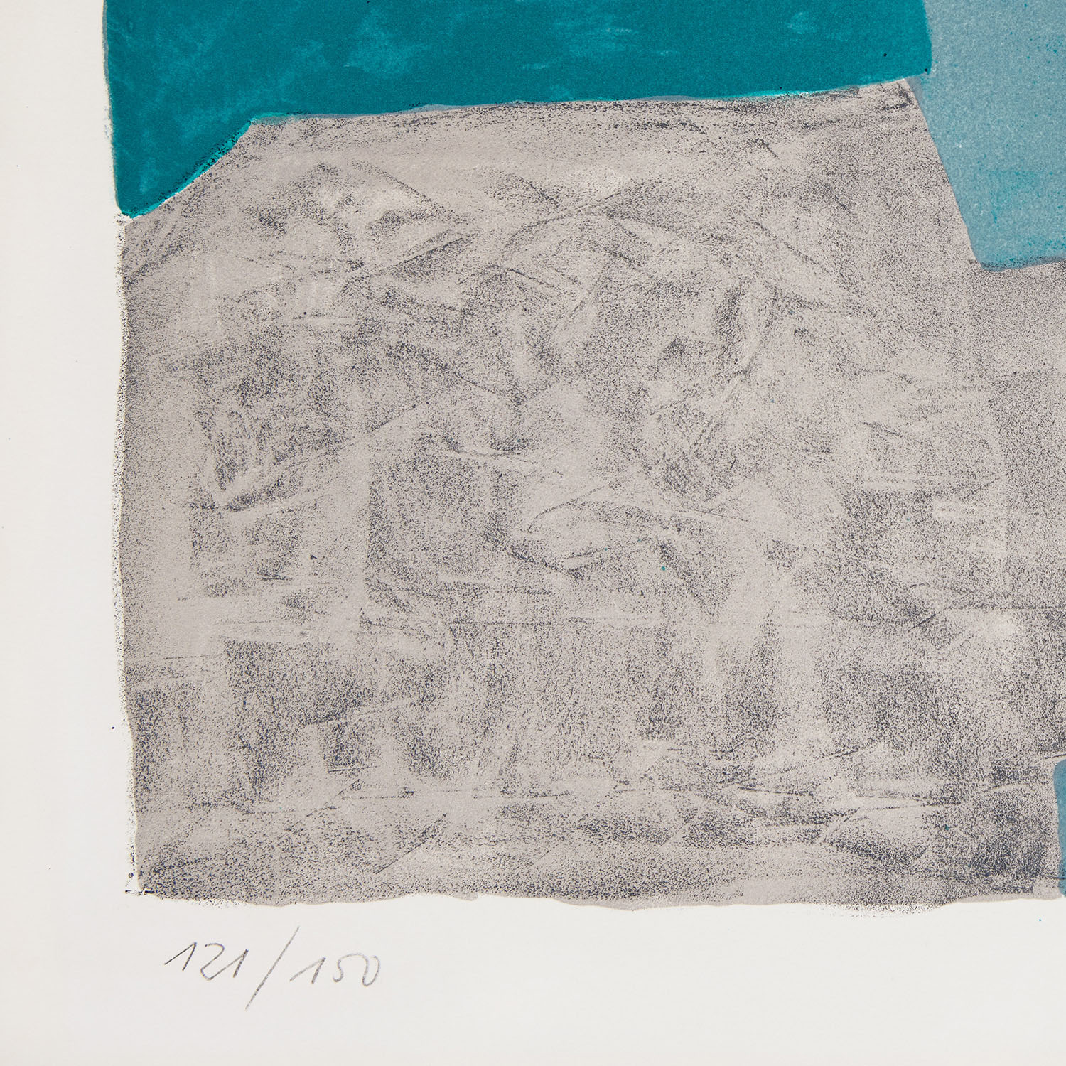 Composition grise, verte et bleue - 1966 - Detail D3