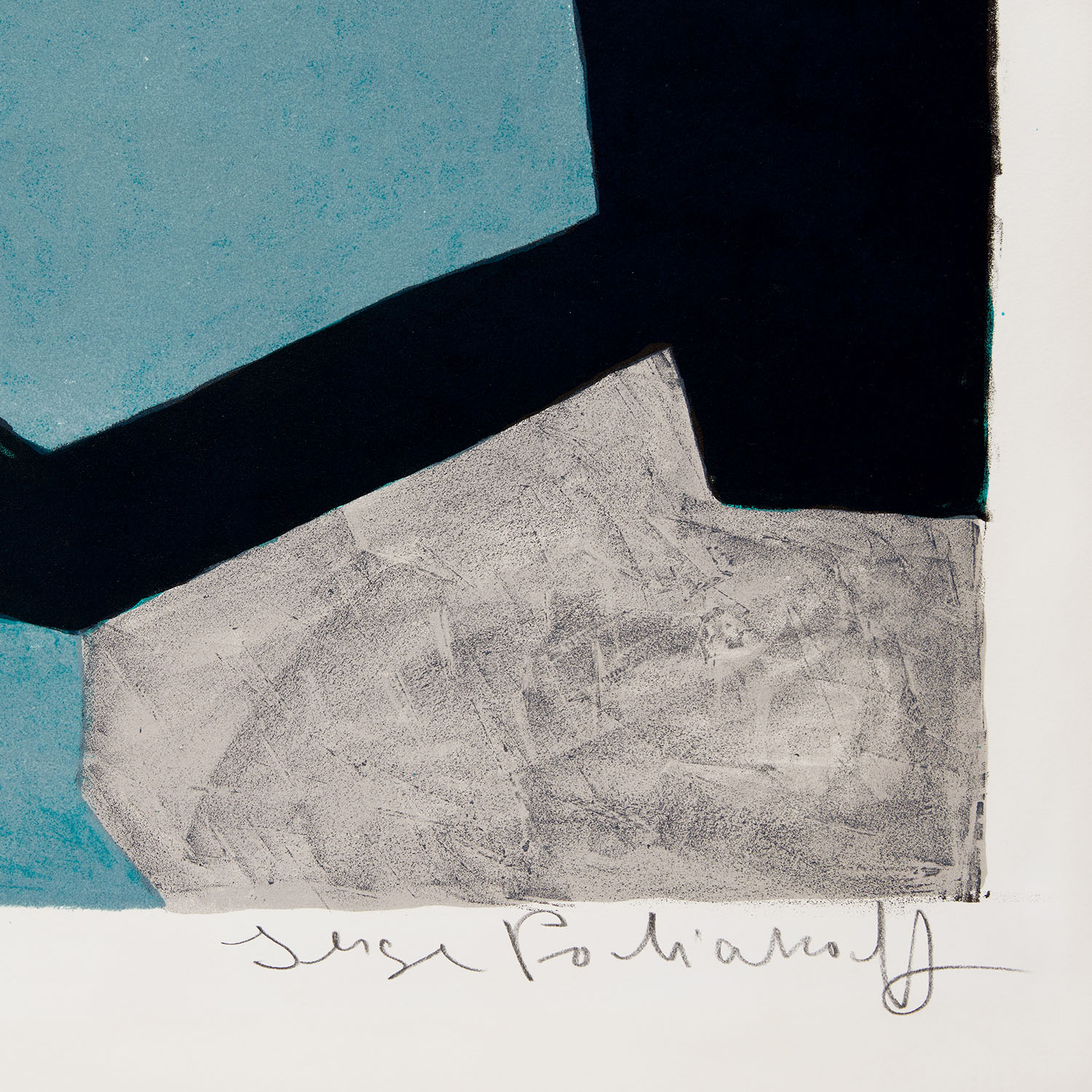 Composition grise, verte et bleue - 1966 - Detail D4
