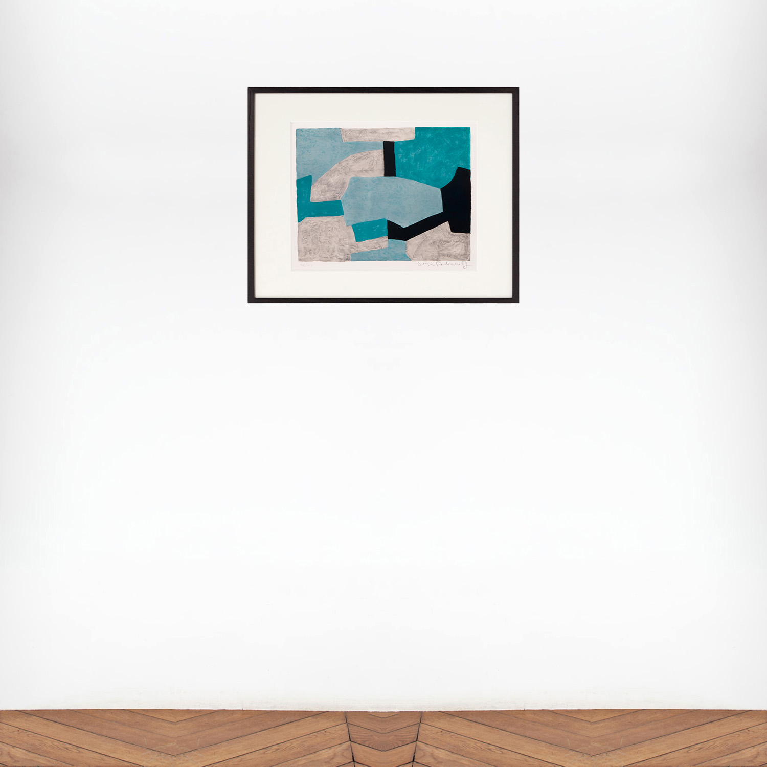 Composition grise, verte et bleue - 1966 - Detail D5