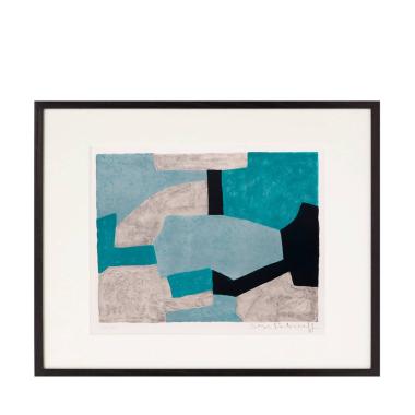 Composition grise, verte et bleue - 1966