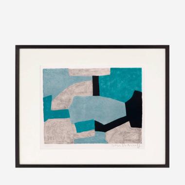 Composition grise, verte et bleue - 1966