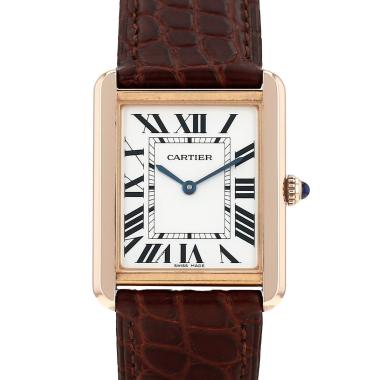 Cartier Tank Solo  in pink gold and stainless steel Circa 2010