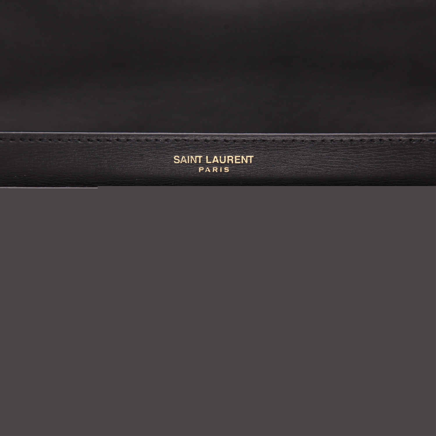 Saint Laurent Sunset medium-sized handbag in black leather - Detail D2