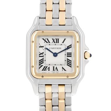 Montre Cartier Panthère moyen modèle  en or et acier Ref: Cartier - 4017  Vers 2020