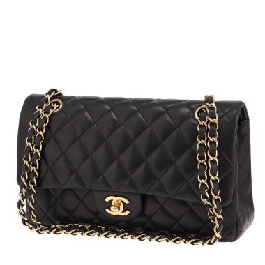Chanel Timeless Classic handbag in black quilted leather