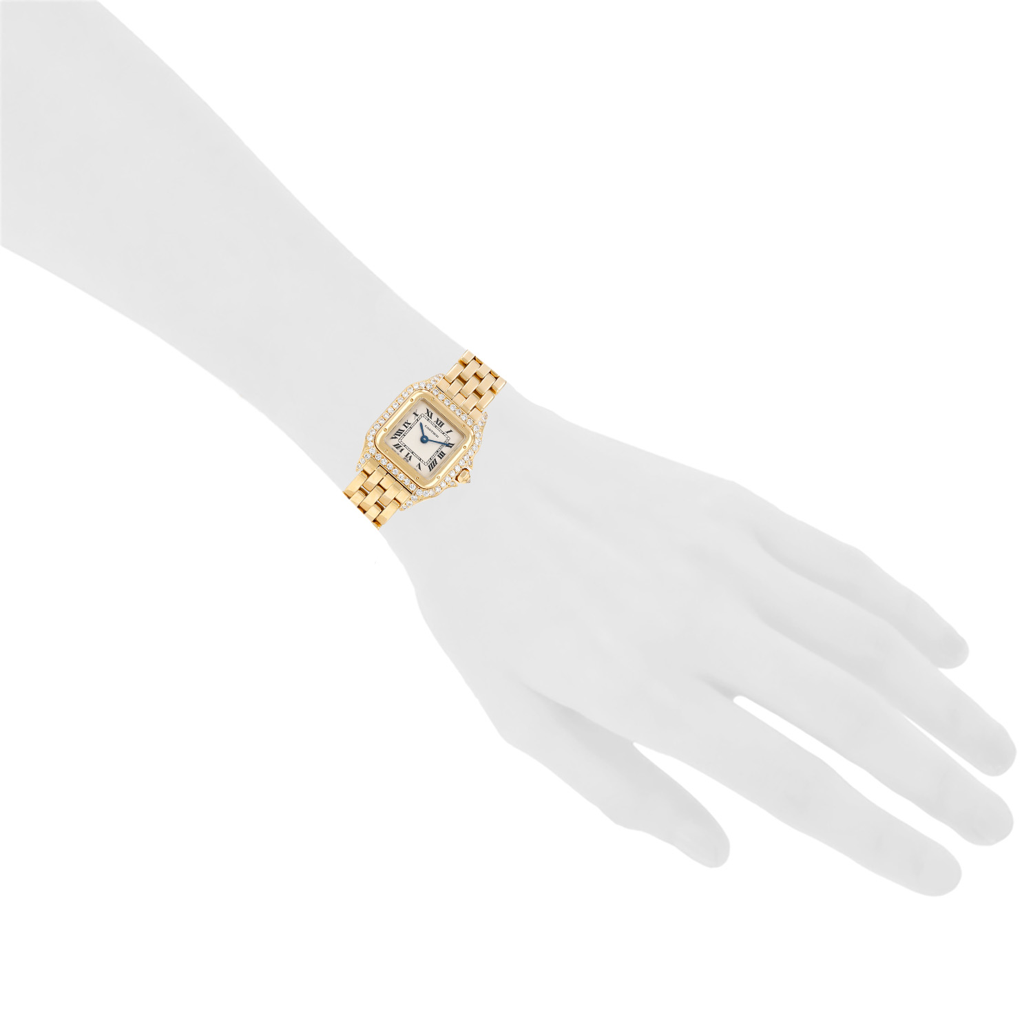 Montre Cartier Panthère petit modèle  en or jaune Ref: Cartier - 8057917  Vers 1990 - Detail D1