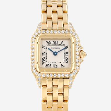 Montre Cartier Panthère petit modèle  en or jaune Ref: Cartier - 8057917  Vers 1990