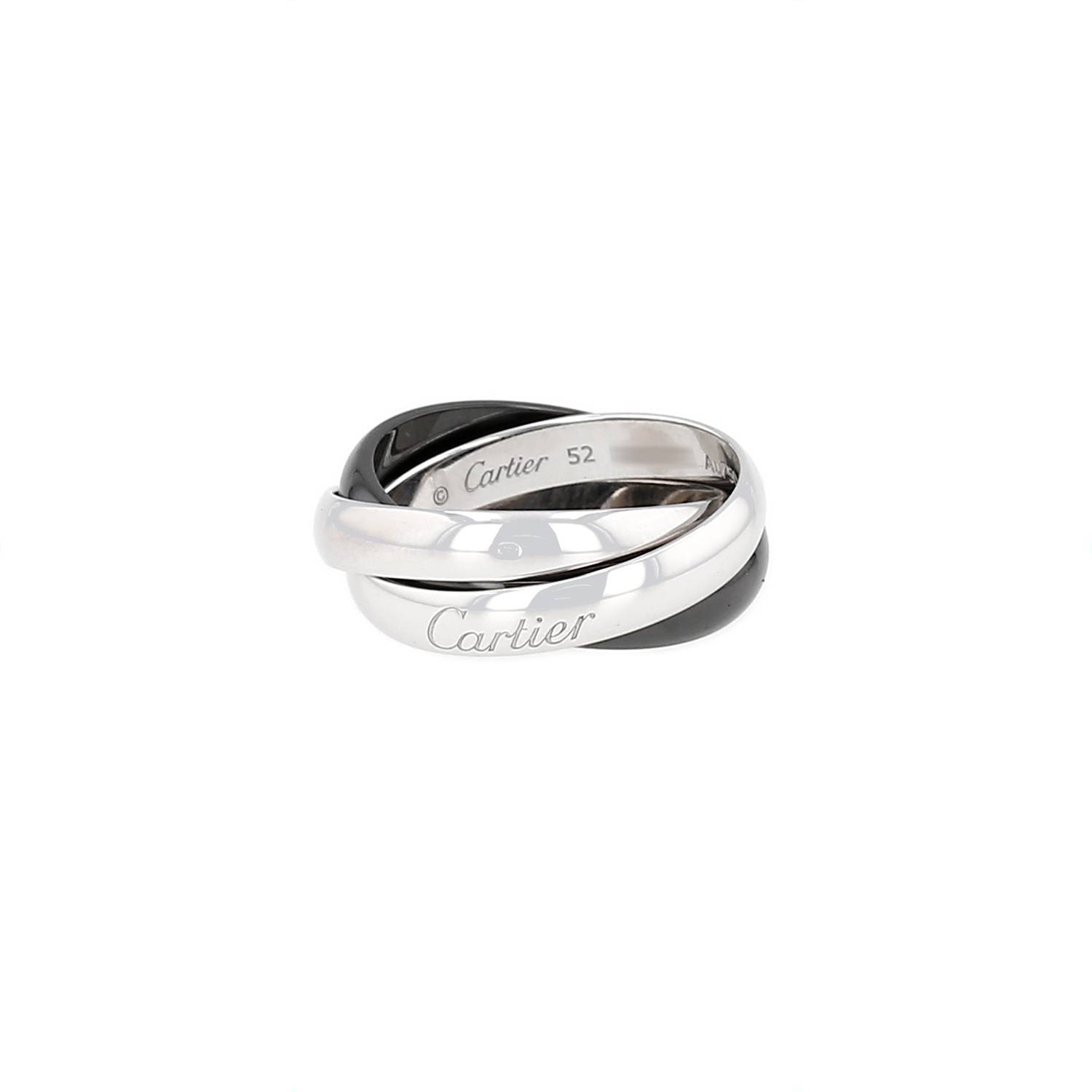 Bague Cartier Trinity or blanc céramique occasion Bague Cartier Trinity or blanc céramique occasion