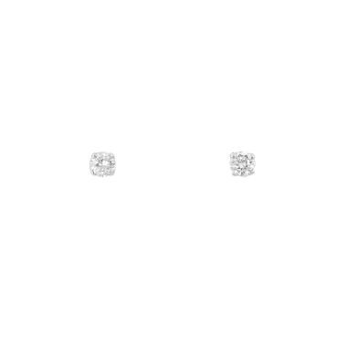 Pendientes Vintage en oro blanco y diamantes