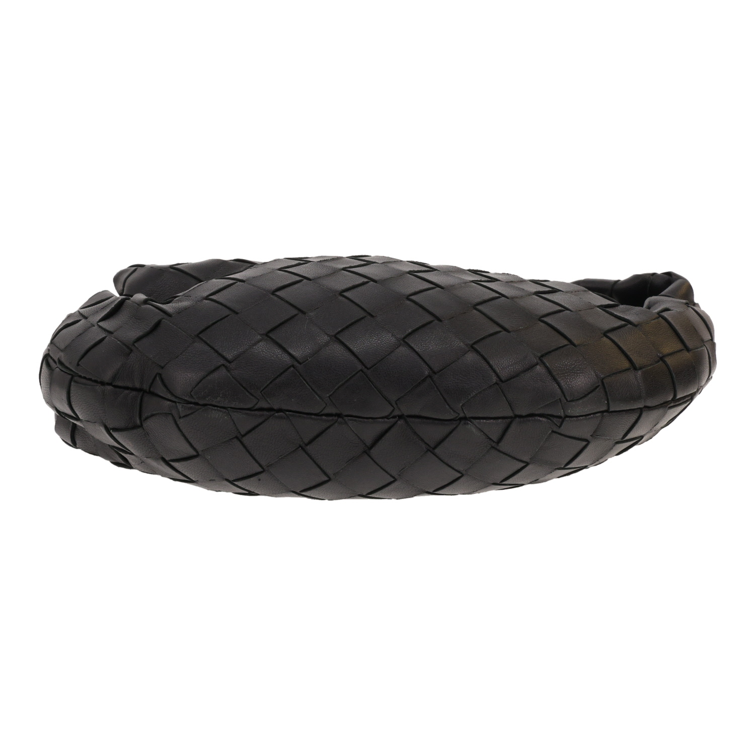Bottega Veneta Mini Jodie handbag in Noir intrecciato leather - Detail D1