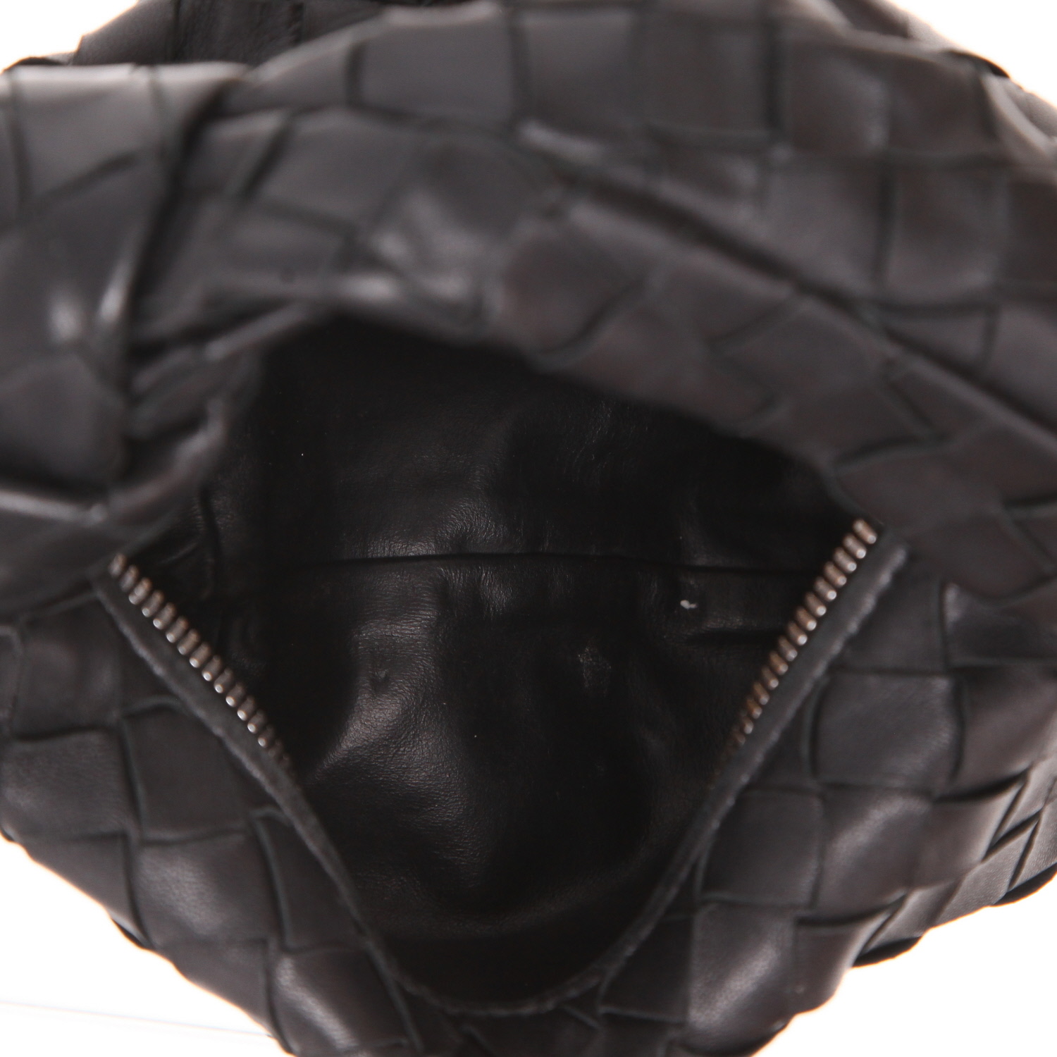 Bolso de mano Bottega Veneta «Mini Jodie» de piel intrecciato Noir - Detail D3