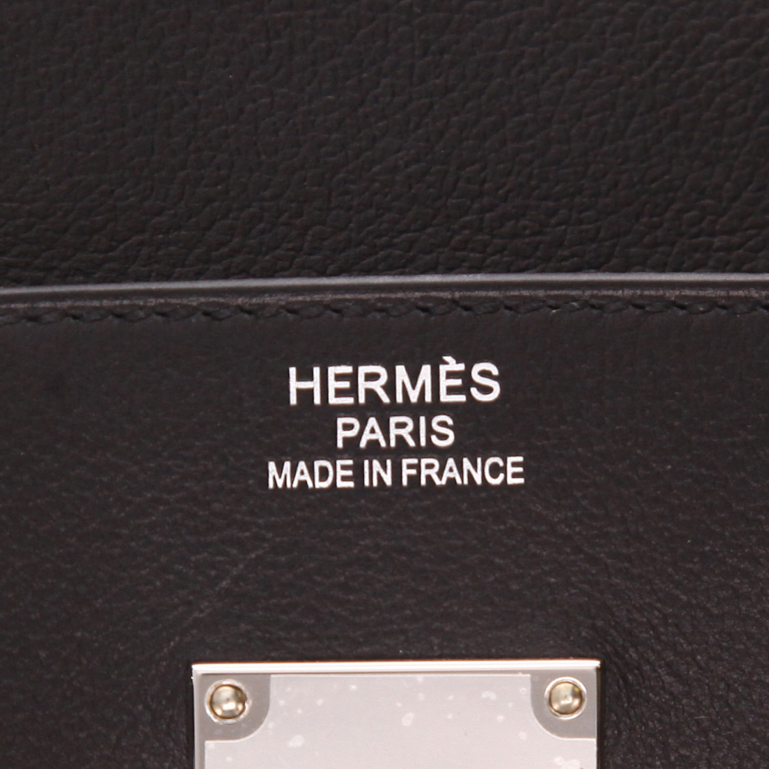 Borsa da weekend Hermès  Top con cinturini Rock in pelle nera - Detail D2