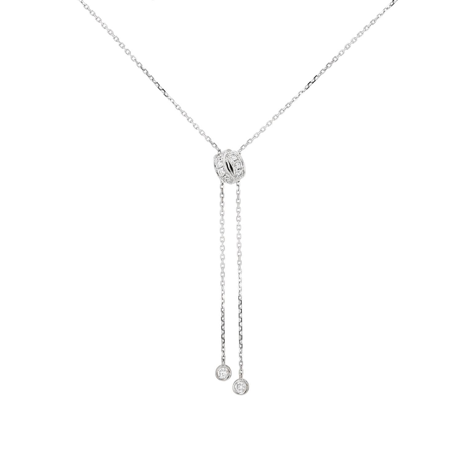 Collier Chaumet Liens Séduction en or blanc et diamants