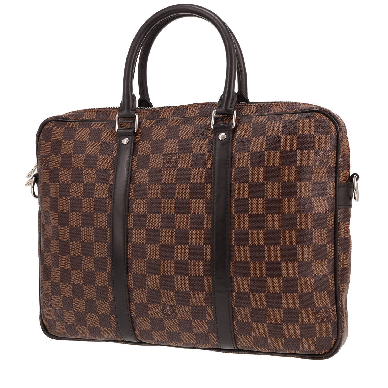 Porte-documents Louis Vuitton damier ébène occasion Porte-documents Louis Vuitton damier ébène occasion