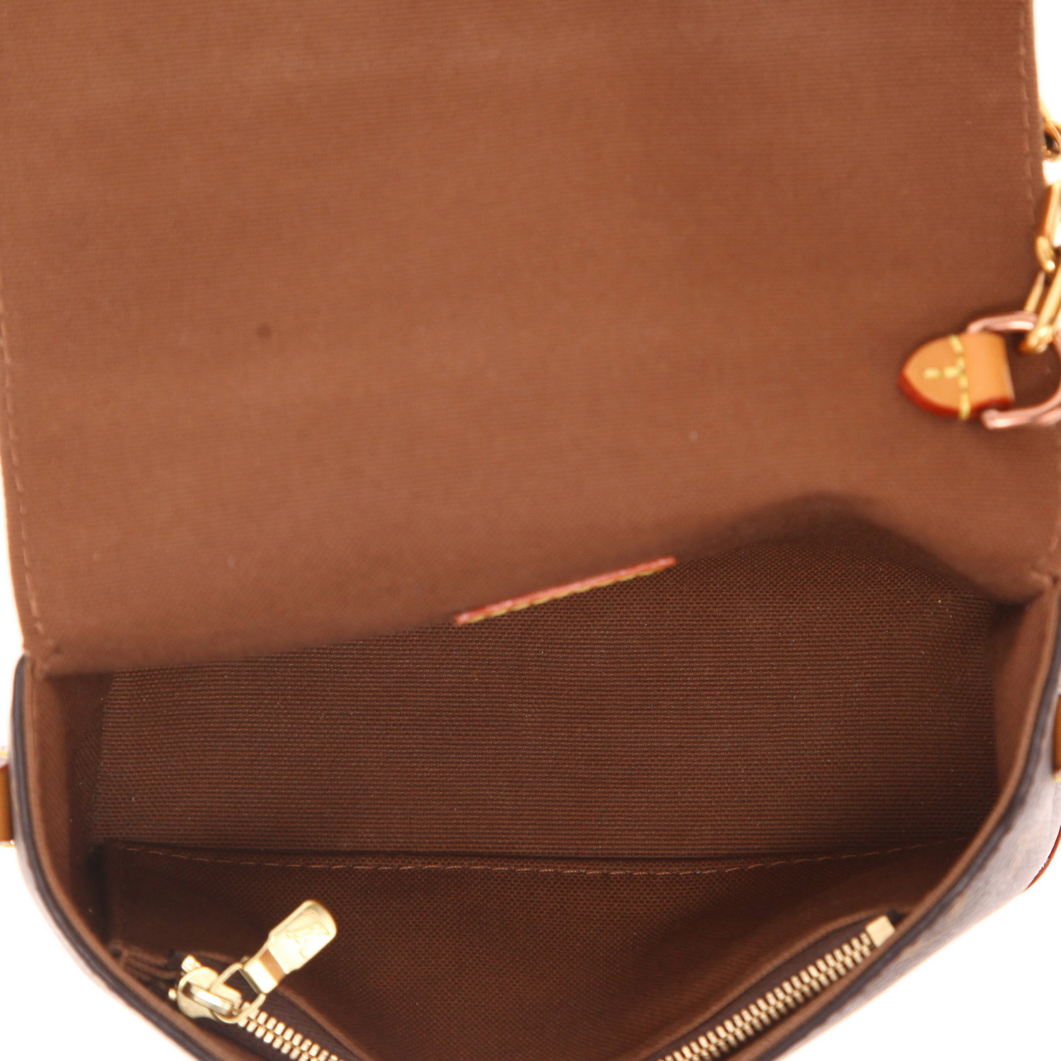 Bolso bandolera Louis Vuitton «Steamer Bag» de lona Monogram y piel natural - Detail D3