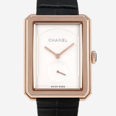 Montre Chanel Boy-friend grand modèle  en or rose Vers 2022