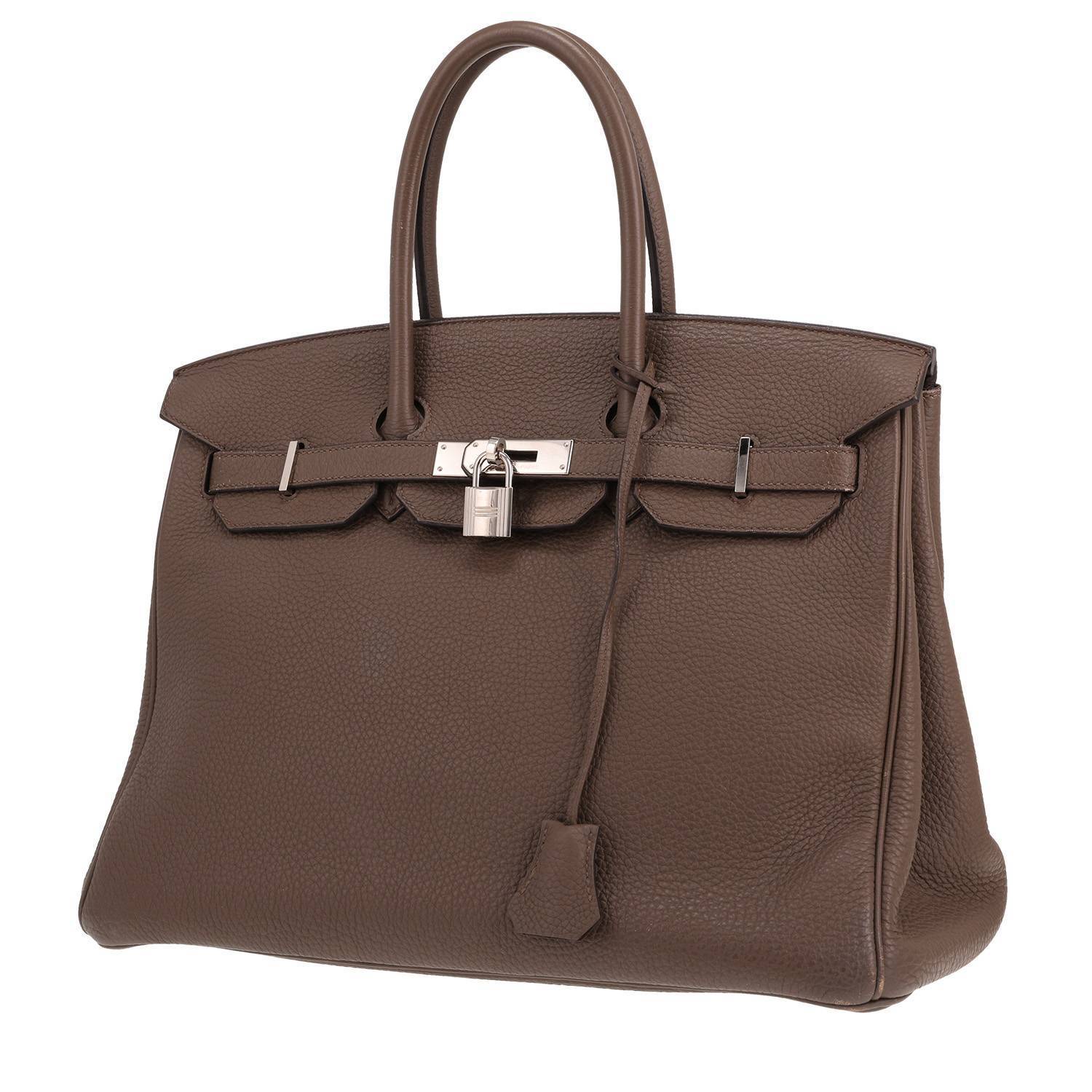Hermès Birkin 35 Togo Taupe 2014 – Sac Occasion Hermès Birkin 35 Togo Taupe 2014 – Sac Occasion