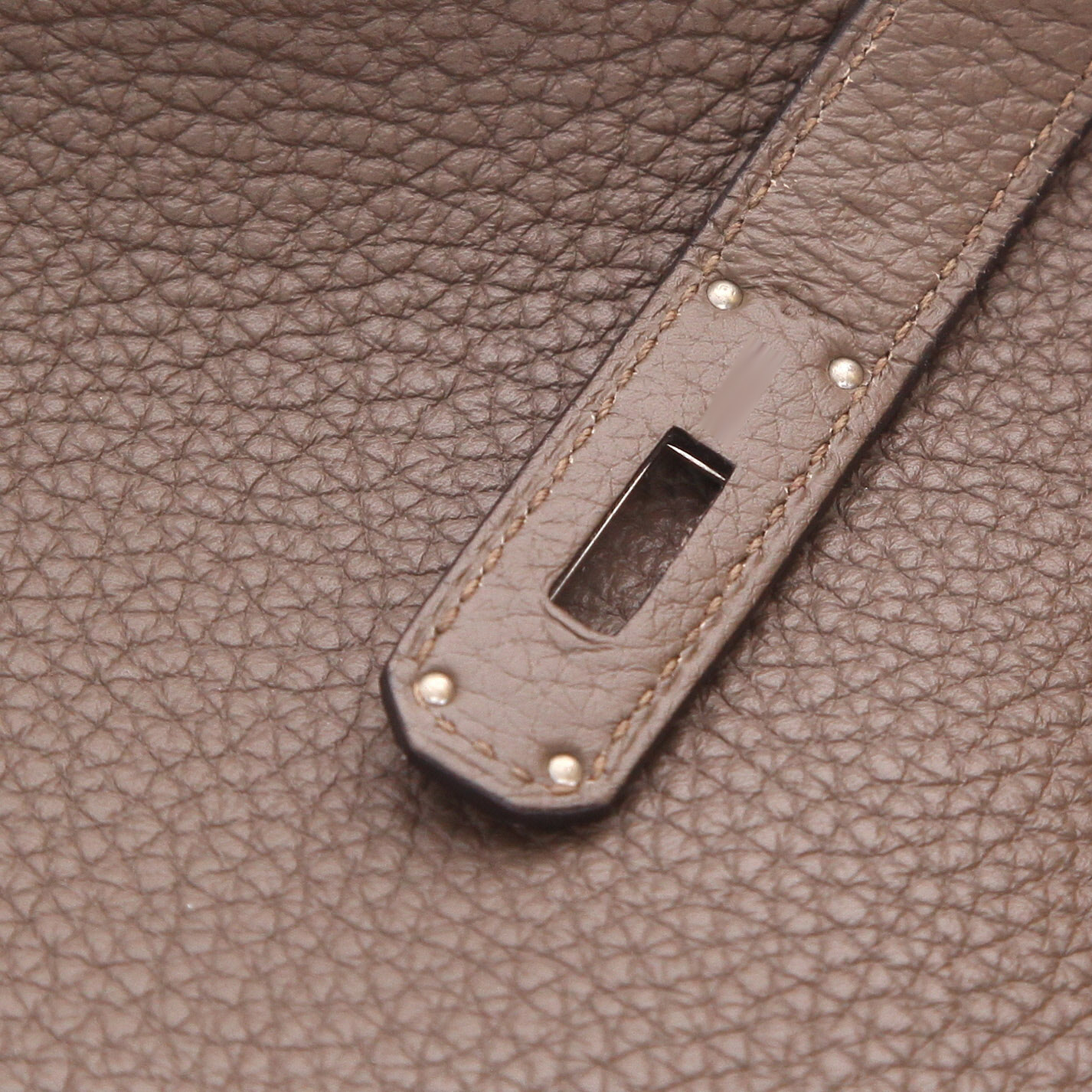 Borsa Hermès Birkin da 35 cm in pelle Togo color taupe - Detail D4