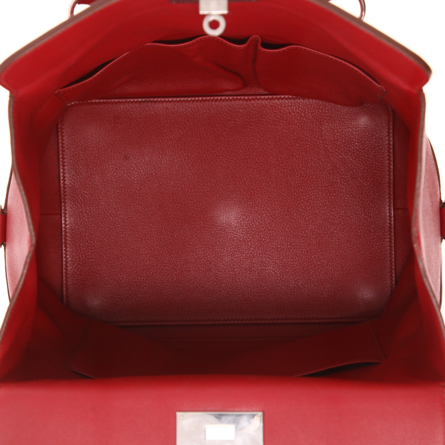 Sac à main Hermès  Tool Box en veau Evercolor rose Tosca - Detail D4