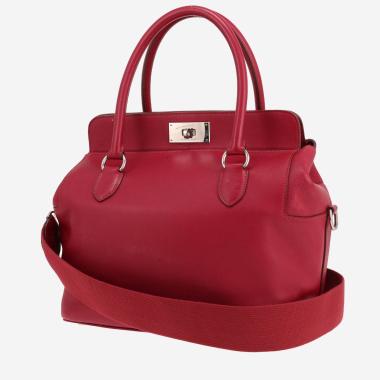 Sac à main Hermès  Tool Box en veau Evercolor rose Tosca