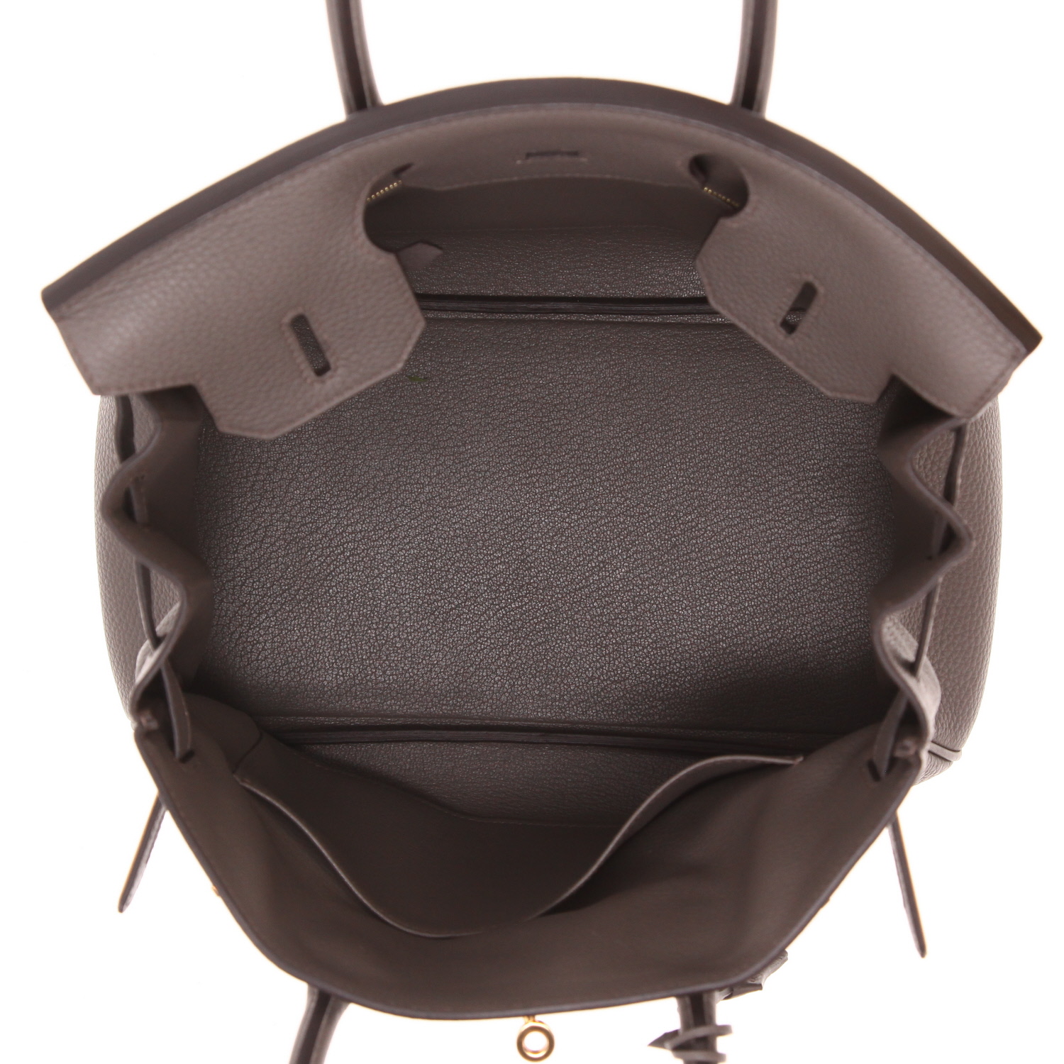 Hermès Birkin handbag, 30 cm, in grey Togo leather - Detail D3