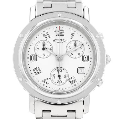 Montre Hermès Clipper Chrono en acier Ref: hermes - CL1.910  Vers 2010