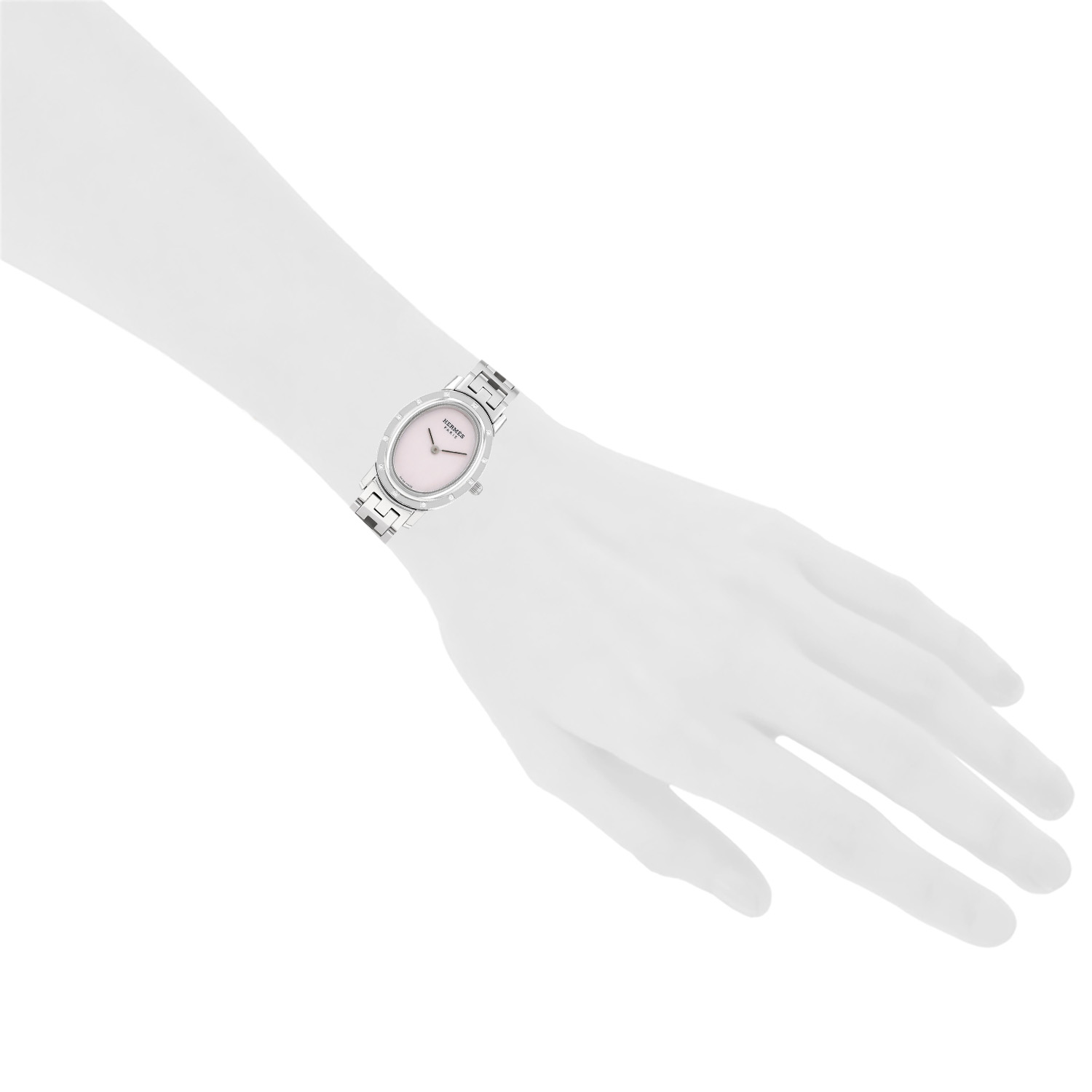 Orologio Hermès Clipper in acciaio, cod. Hermès - C01.230, intorno al 2010 - Detail D1