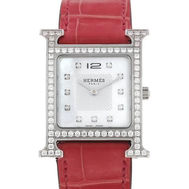 Montre Hermès Heure H grand modèle  en acier Ref: Hermes - HH1.530  Vers 2010