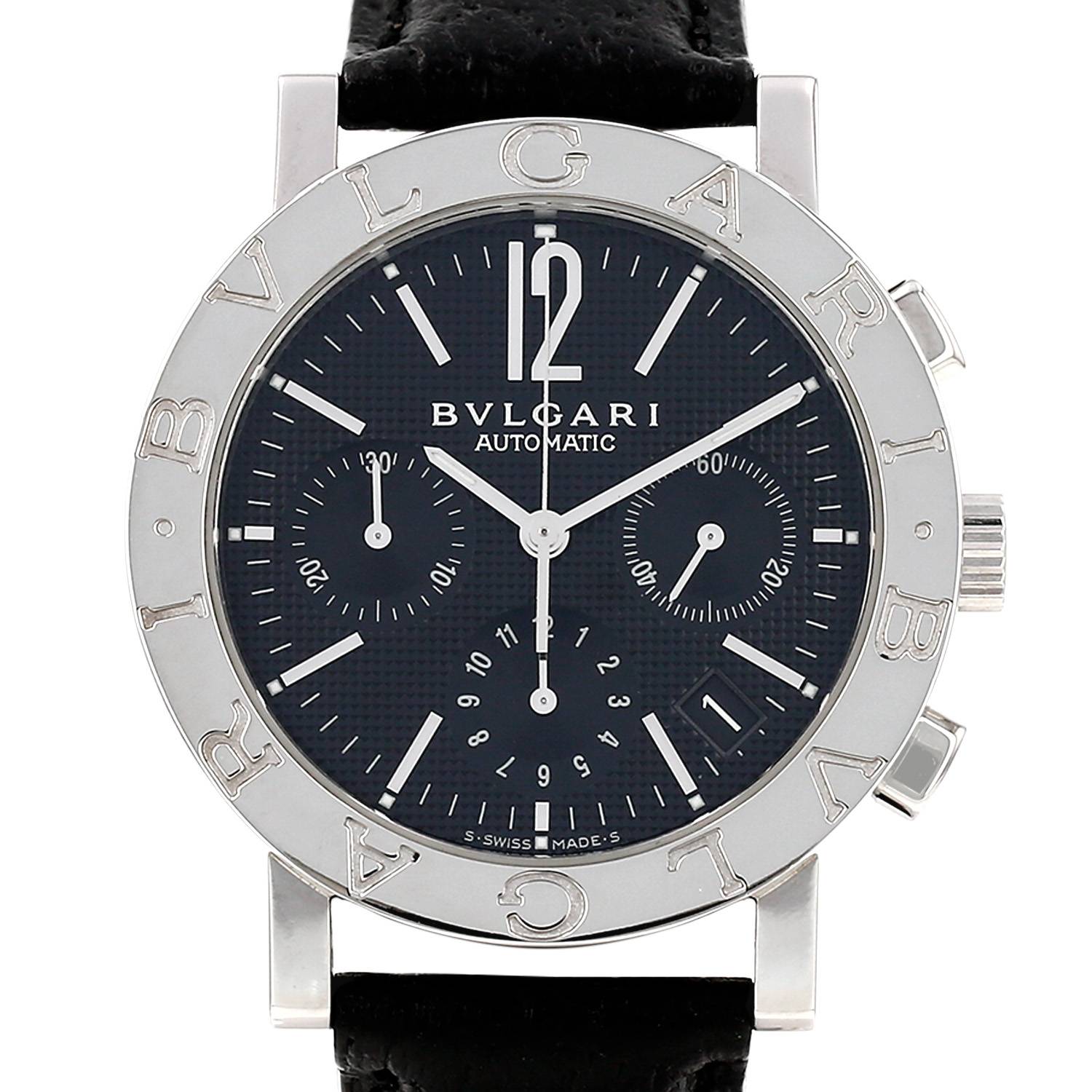 Montre Bulgari Bvlgari en acier Ref: BB 38 SL Vers 2016 Montre Bulgari Bvlgari en acier Ref: BB 38 SL Vers 2016
