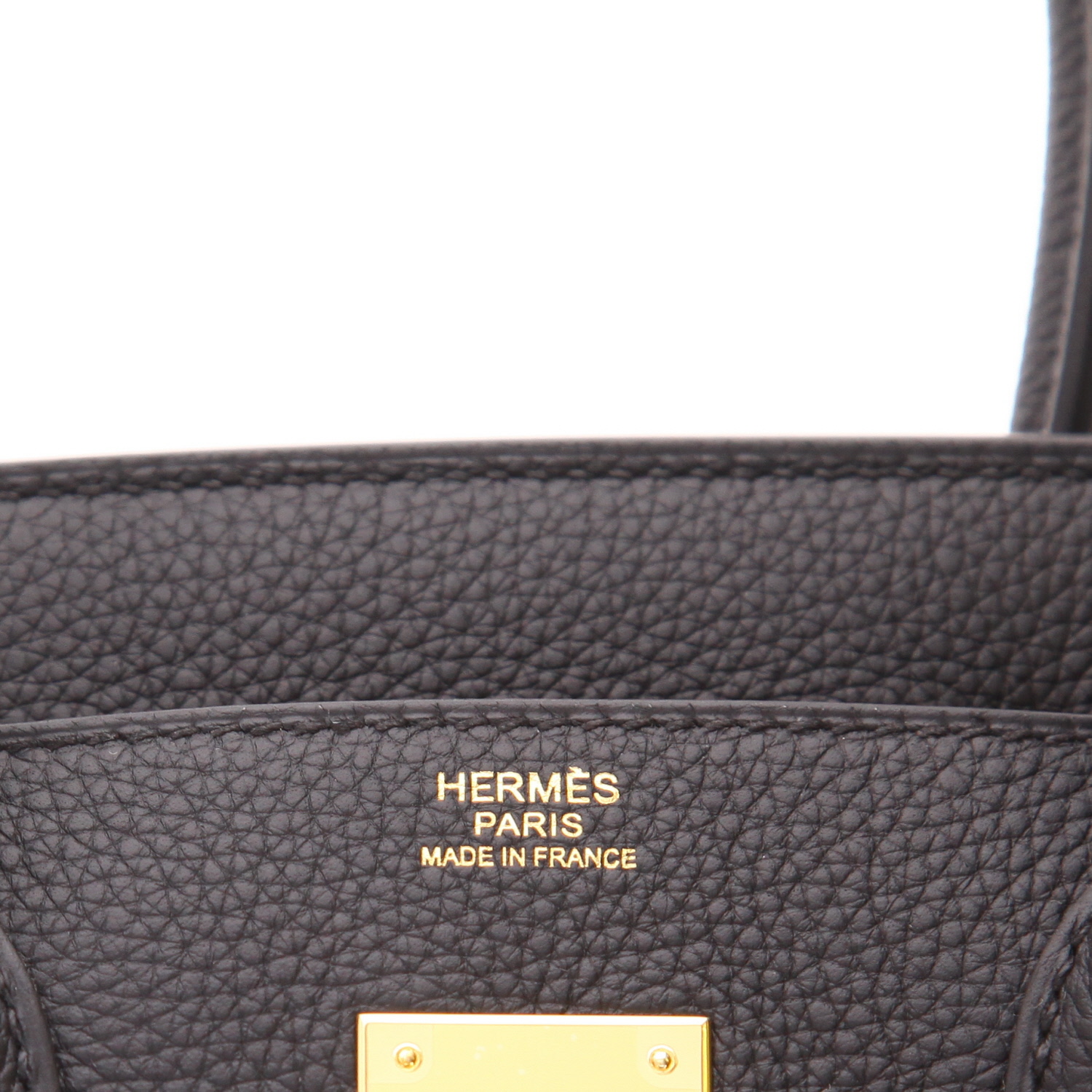 Sac à main Hermès  Birkin 30 cm en cuir togo noir - Detail D2