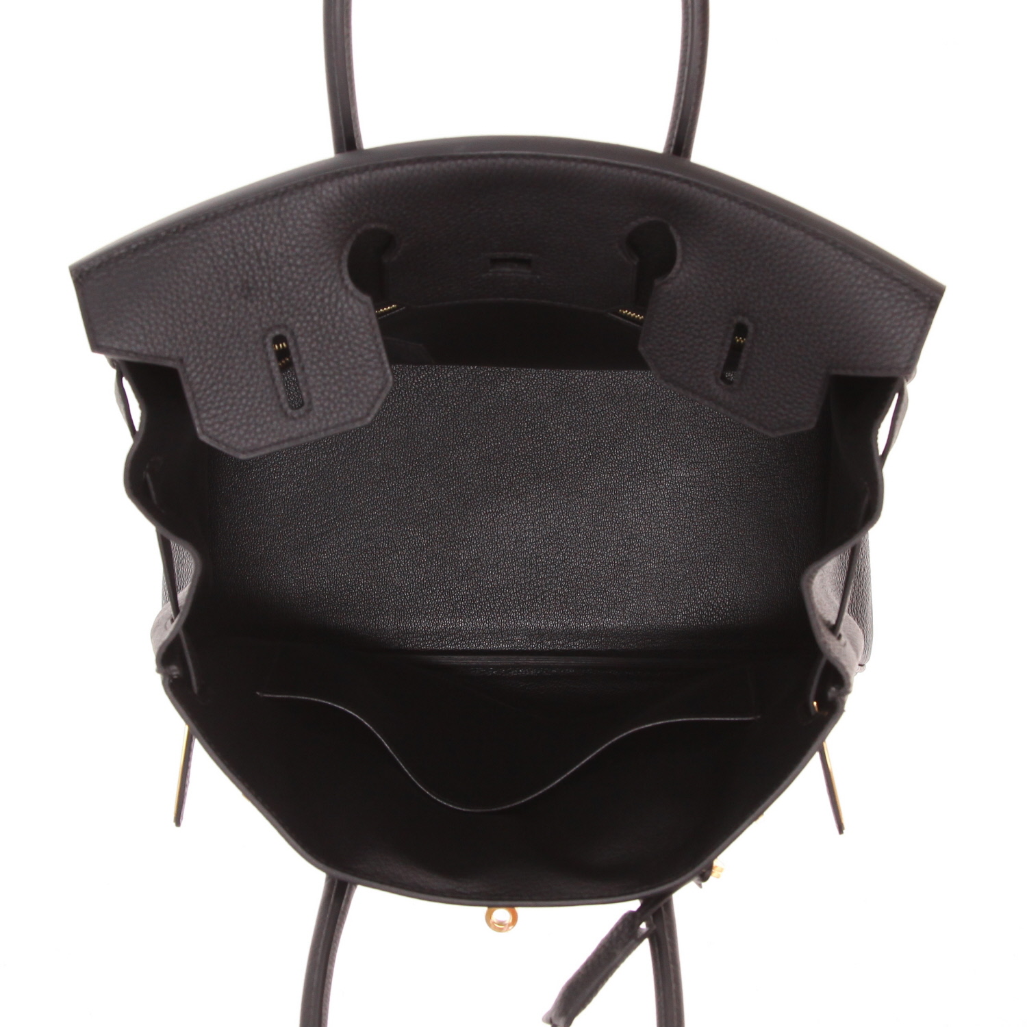 Hermès Birkin handbag, 30 cm, in Noir Togo leather - Detail D3