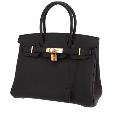 Borsa Hermès Birkin da 30 cm in pelle Togo Noir