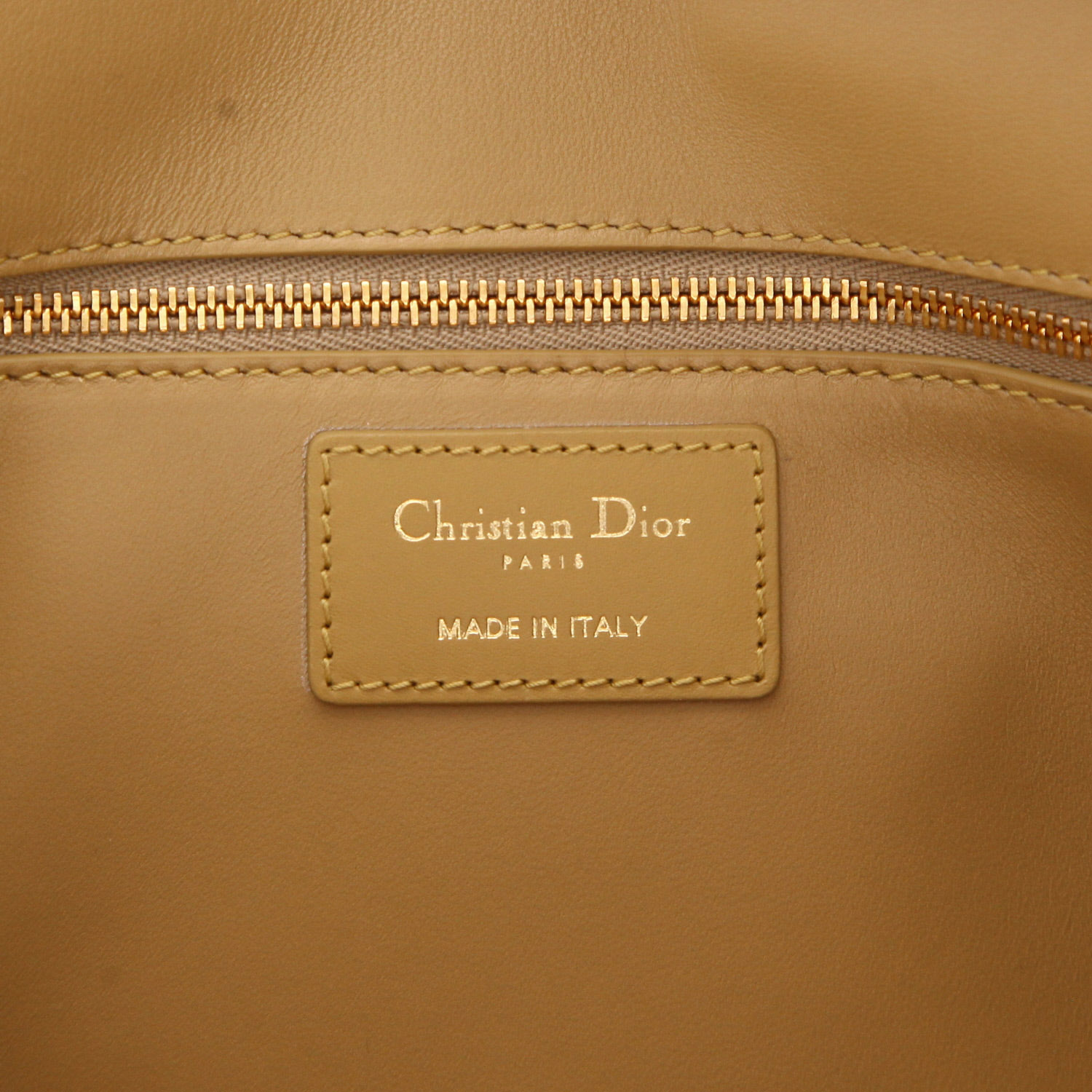 Sac bandoulière Dior  30 Montaigne en cuir vert-kaki - Detail D2