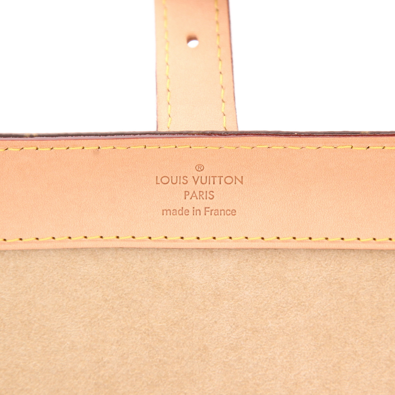Louis Vuitton case   in Monogram canvas and natural leather - Detail D2