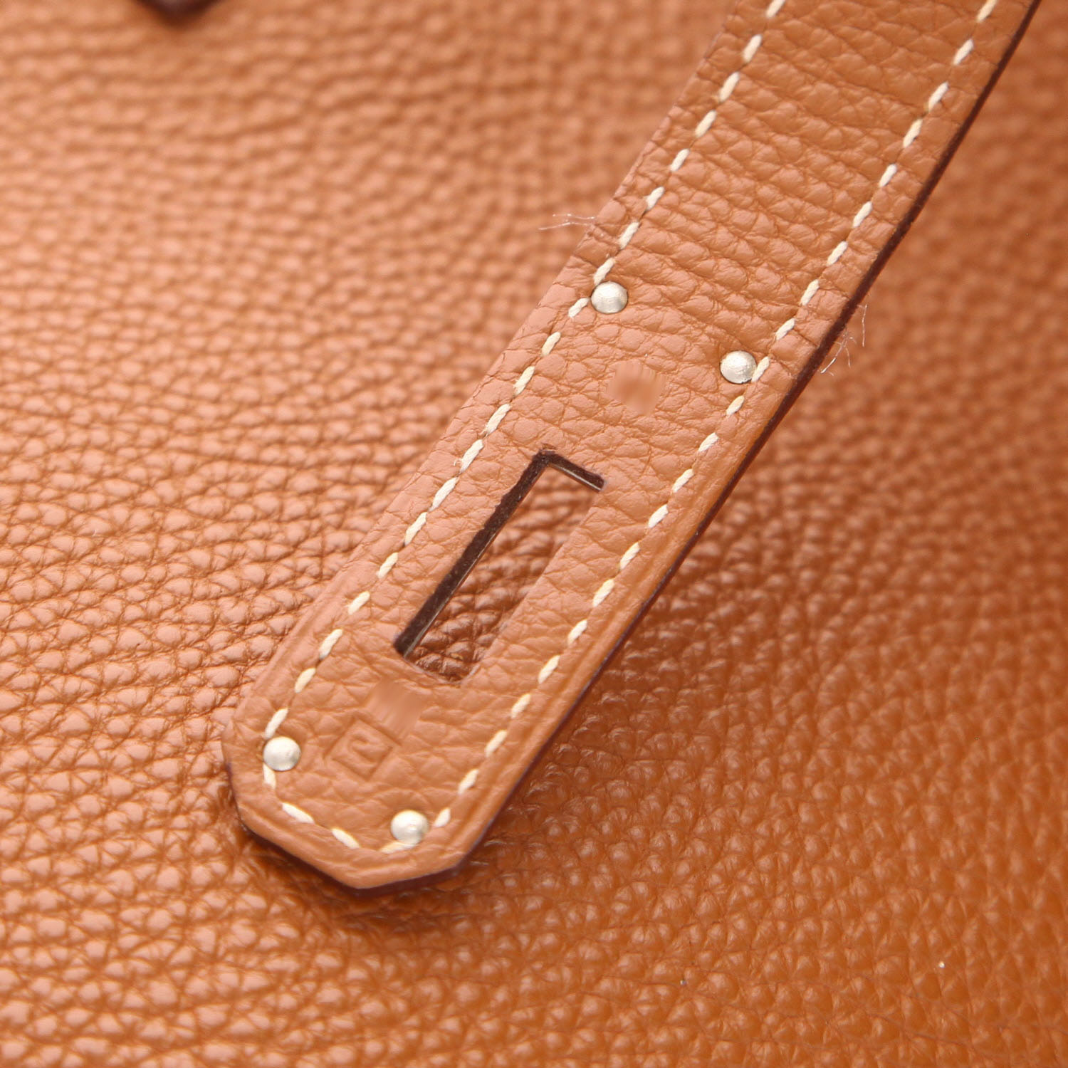 Bolso Hermès Birkin de 40 cm en piel Togo Gold - Detail D4