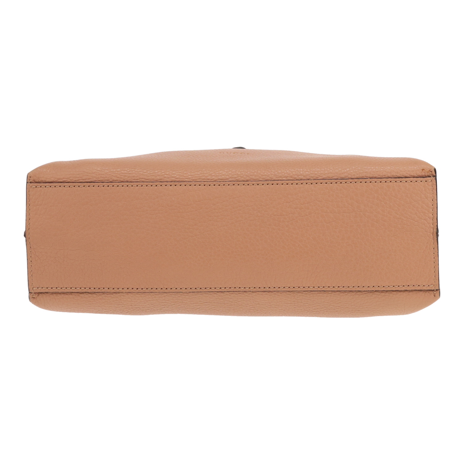 Gucci Bambou handbag in beige grained leather and bamboo - Detail D1