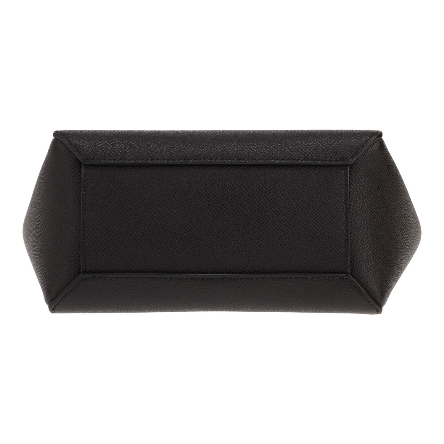 Sac bandoulière Celine  Belt Nano en cuir grainé noir - Detail D1