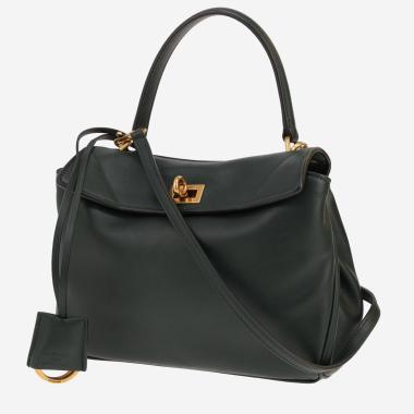 Sac bandoulière Balenciaga  Rodeo en cuir vert-kaki