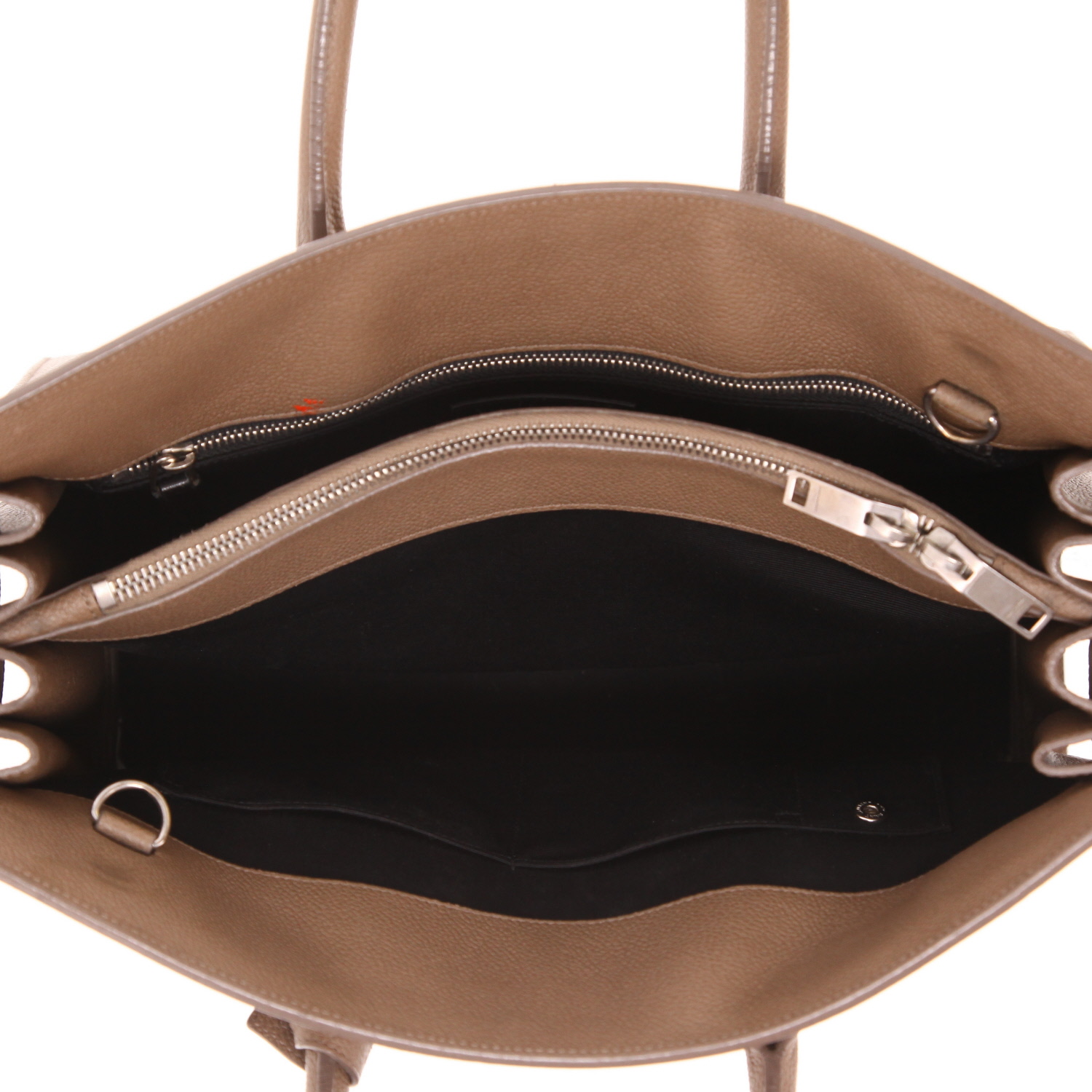 Borsa Saint Laurent  Borsa da giorno modello piccolo  in pelle martellata beige - Detail D3