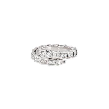 Anello Bulgari Serpenti Viper in oro bianco e diamanti